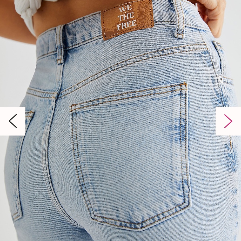 💫 We The Free jeans hi rise slim fit straight leg - Picture 3 of 9